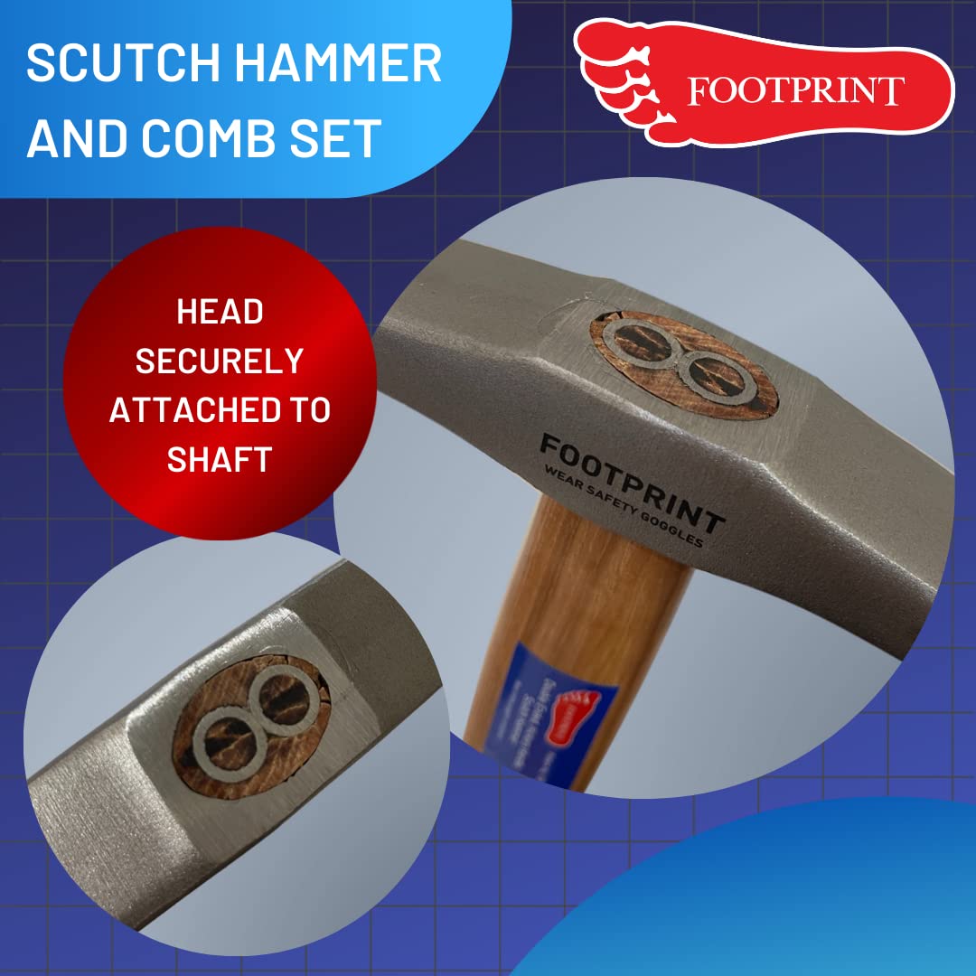 Footprint 11950 Marteau de coupe avec manche en hickory