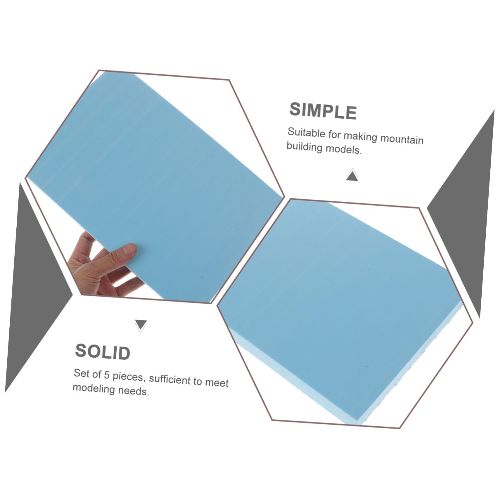 Tofficu 3pezzi Diorama Foam Board Da Modelli Di Paesaggio Schiuma Per Artigianato Base Per Paesaggi e Decorazioni Per Progetti e Decorazioni Scolastiche