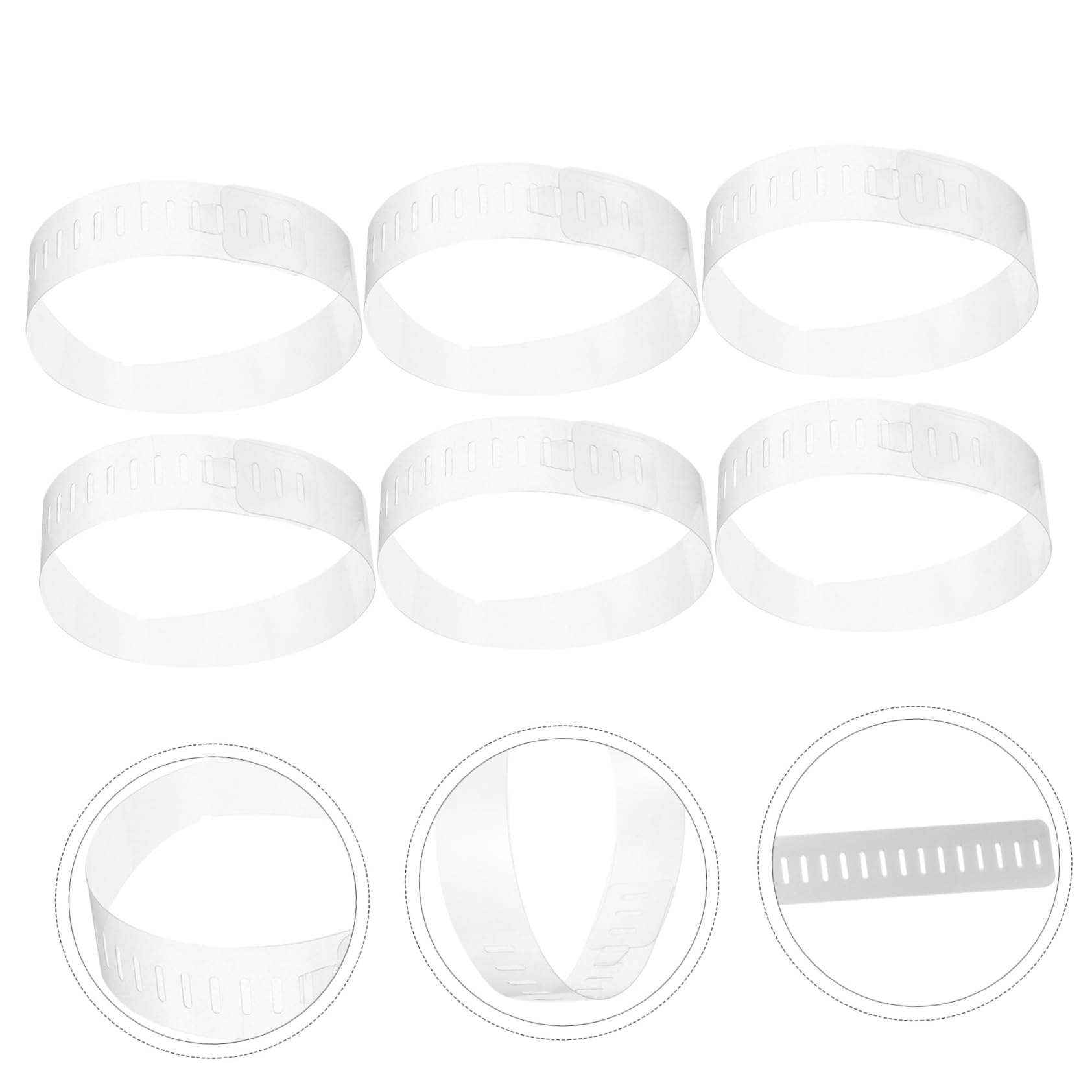 100piezas Collar De Pvc Transparente Soporte De Cuello De Camisa Para Hombre De Insertos De Cuello De Camisa Suministros