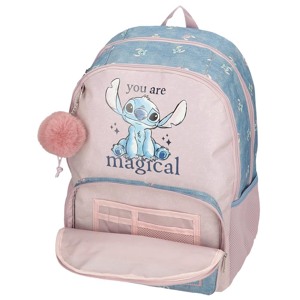 Joumma Bags Disney Stitch You are magical Rucksäcke, Schulrucksäcke, Kinderrucksäcke, Inkl. dekorativem Pompom, diverse Fächer