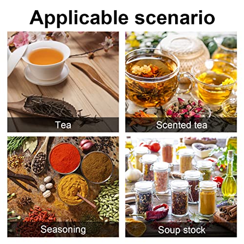 Tslinc 8Pcs Loose Leaf Tea Infuser With Chain And Drip Trays Stainless Steel Tea Ball Tea Strainer For Loose Tea Tea Steeper For Tea Flavoring Herbal Spices Seasonings, Silver #TOP4