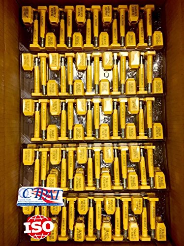 Bolt Seals, 1000 High Security Shipping Seal with Print Progressive Numbering for Trucks, Trailers, Cargo Container Seals ISO and C-TPAT Certified