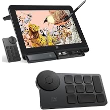 XPPen Artist Pro 16 Gen2 2.5K 16 inch QHD Drawing Tablet & Mini Keydial ACK05 Wireless Shortcut Keyboard