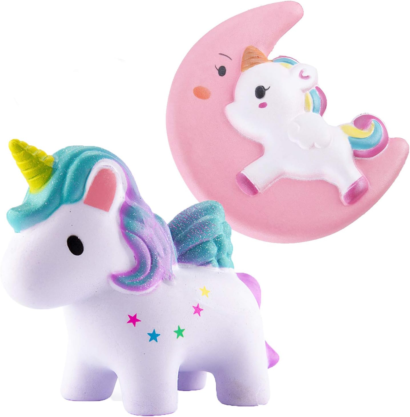 Squishies Slow Rising, Kawaii Squishies Jumbo, Soft Squeeze Toys Stress Relief Toys for Kids and Adults, 2 Pack