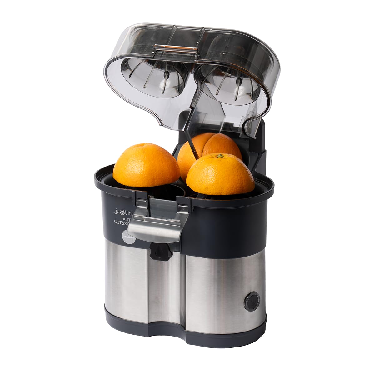 MACOM, Doppia Spremitura Automatica Con il semplice tocco di un Pulsante, Taglia e Spreme senza Sporcarti le Mani, Just Kitchen 853Z Auto Cut & Squeeze