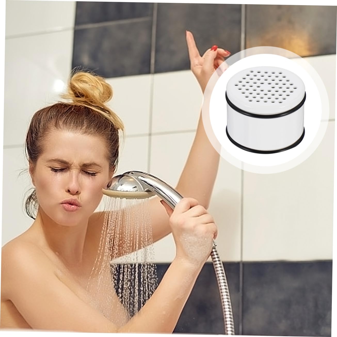 Gadpiparty 3piezas Filtro De Ducha De Plástico Purificador De Agua Para Ducha Reduce y Compatible y Cabello