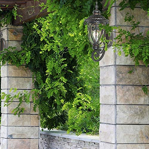 Lampe murale extérieure E27 en verre pour éclairage de balcon et patio - 5
