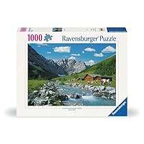 Ravensburger Puzzle 1000 pezzi, Monti Karwendel, Austria – Puzzle Adulti +14 anni, 70 x 50 cm, Puzzle per Adulti, Foto Monti Karwendel, Idee Regalo