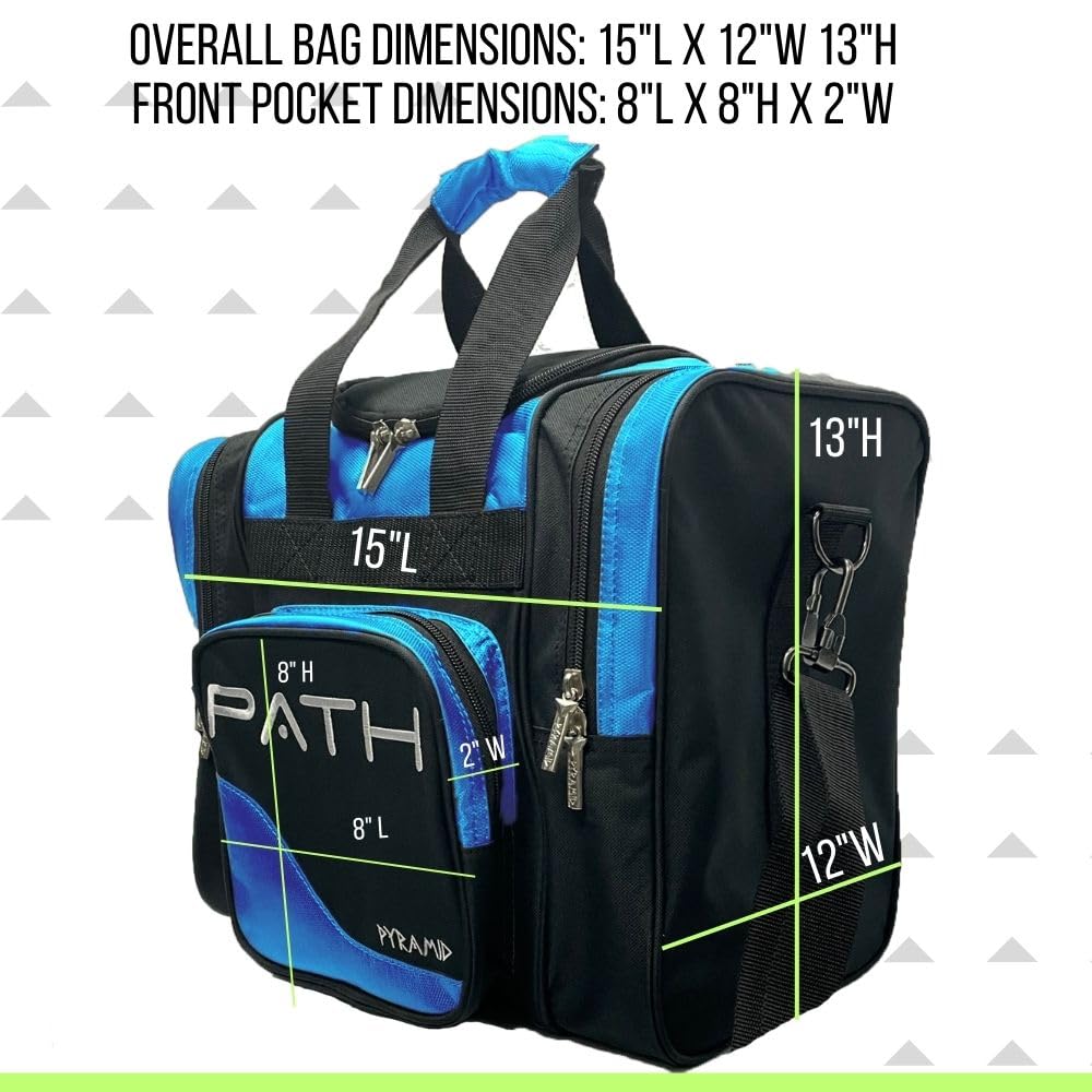 Pyramid Path Pro Deluxe Bowlingball-Tragetasche, 15 Schuhe und Zubehör