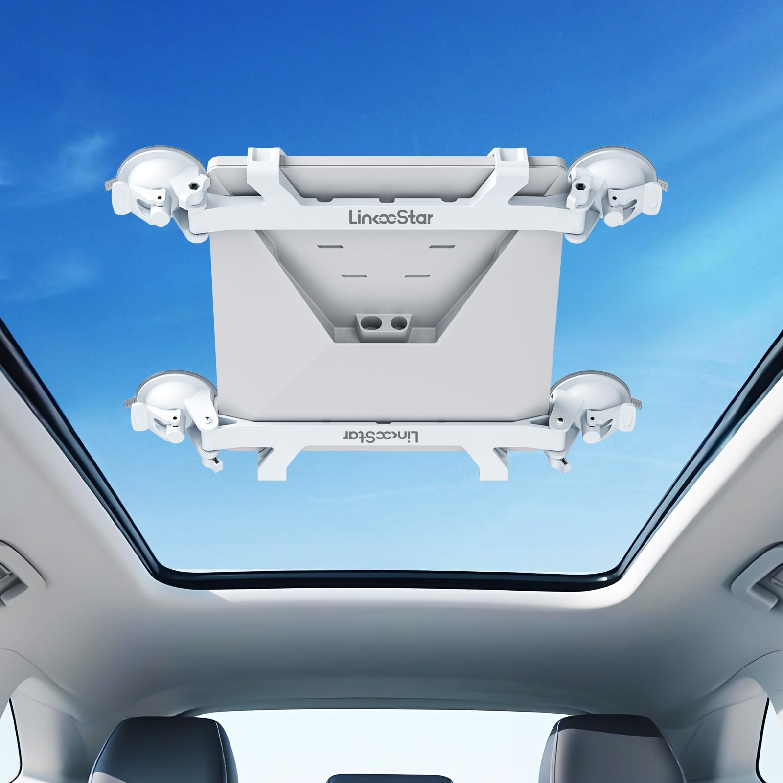 Ackno Starlink Mini Mount for Car,Starlink Mini Suction Cup Mount Accessories,linkoostar Kit for Sunroof/Front/Rear Window/Roof/Dashboard/Windshield