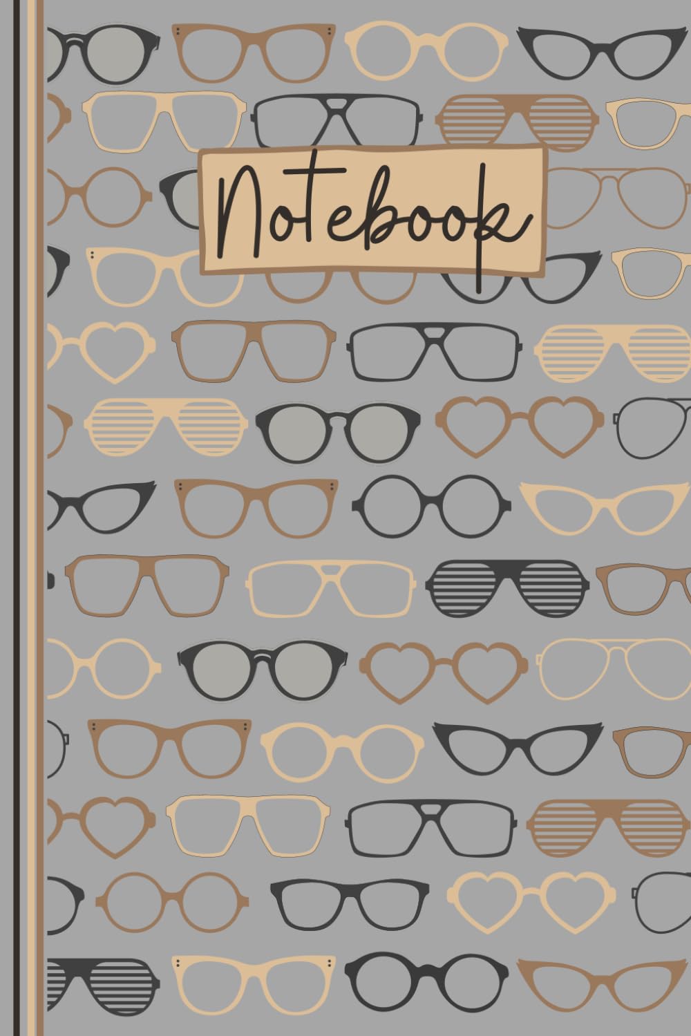 Fashion Glasses Notebook Cute Sunglasses Lined Journal The Perfect Novelty Retro Gift for a Anyone who wears Glasses