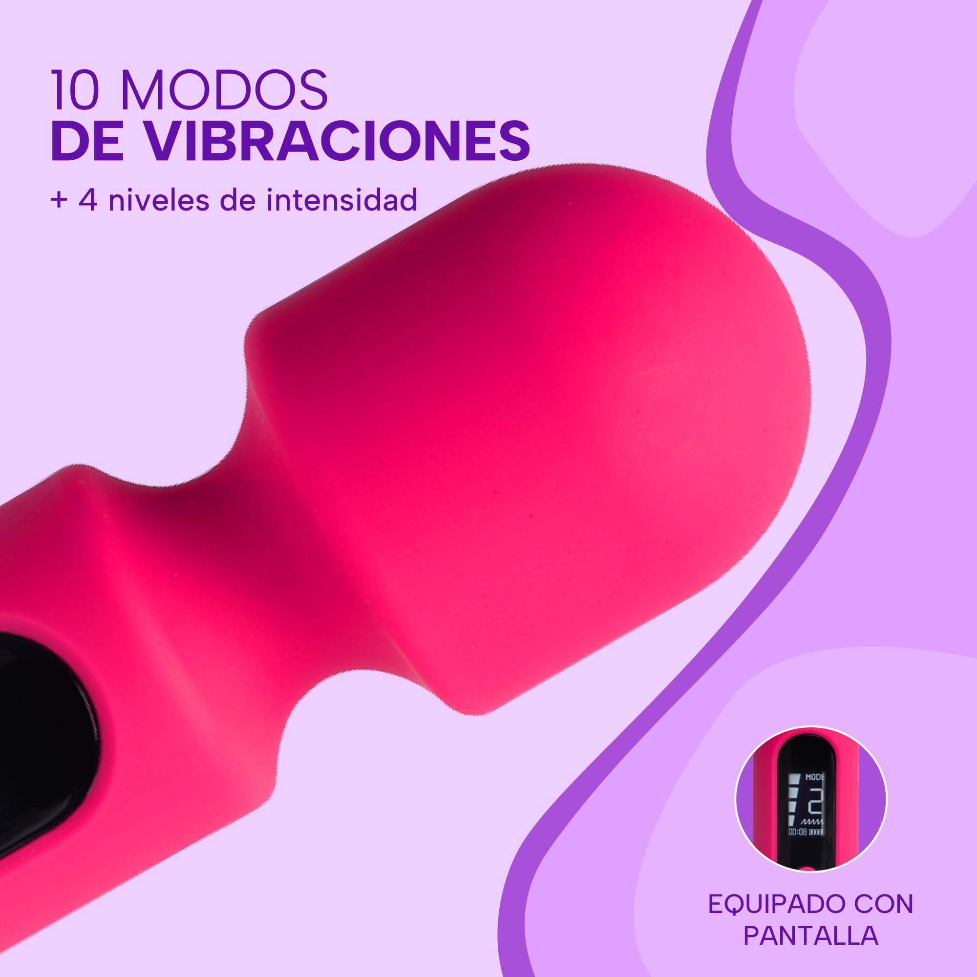 MySecretCase Vibradorador Mujer Juguetes Eróticos | 10 Modos y 4 Intensidades | Vibradorador Clítoris Vibrador para Mujer Potente y Compacto Vibrador Pequeño Consoladores Juguetes Sensuales Pareja USB