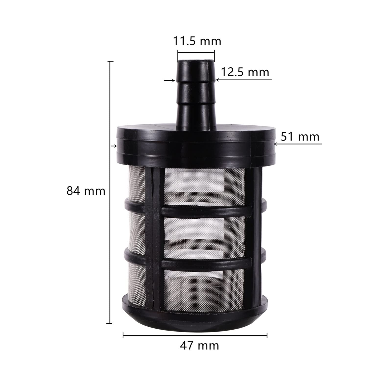 Filtros de Manguera Filtro de Manguera de jardín, Filtro de Manguera, 5 Unidades, for Manguera de Lavado de Coches, riego de jardín, Bomba pulverizadora(12mm)