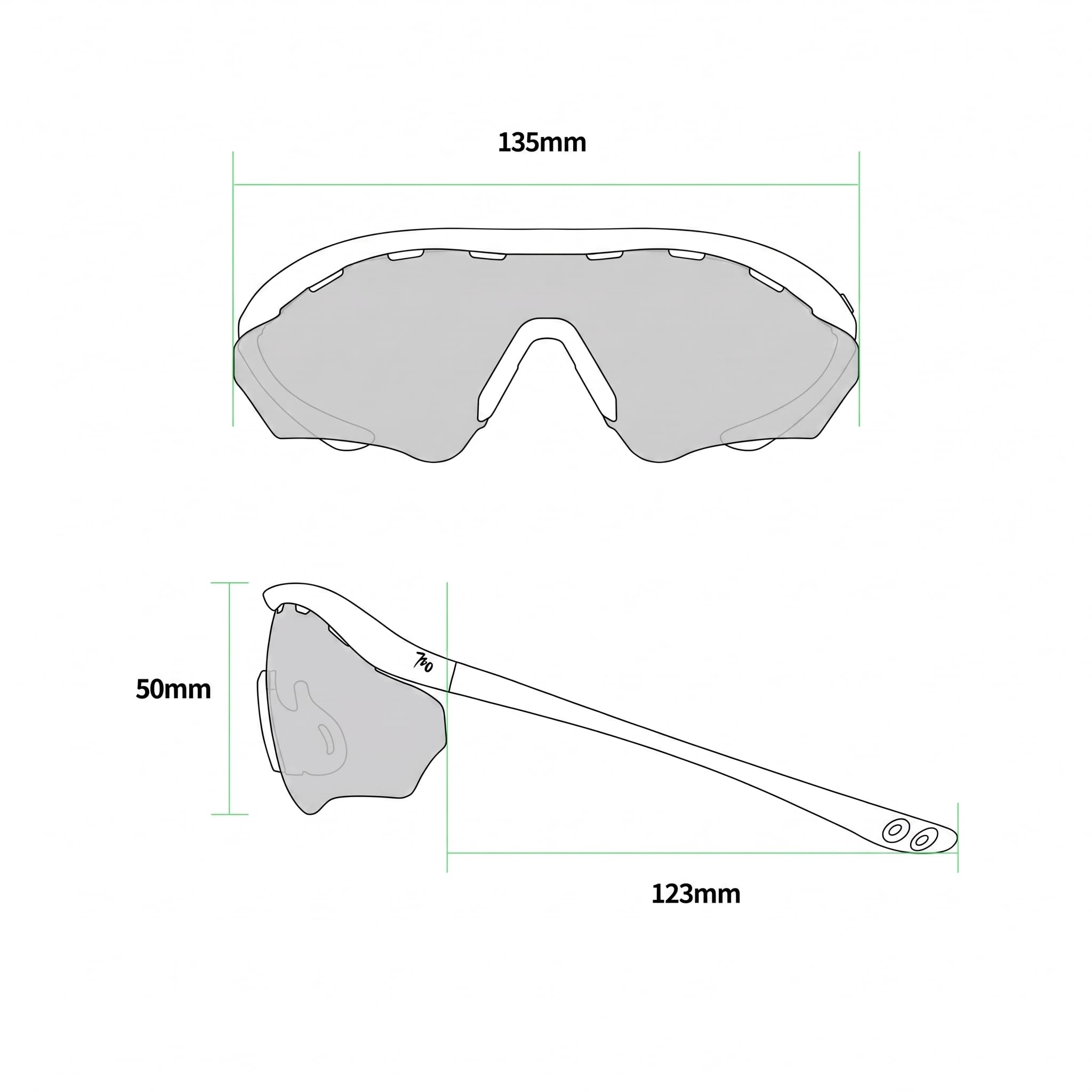 Rider - Gafas de sol deportivas, protección UV400, para hombres y mujeres, ideales para correr por senderos, golf, senderismo y deportes de pelota