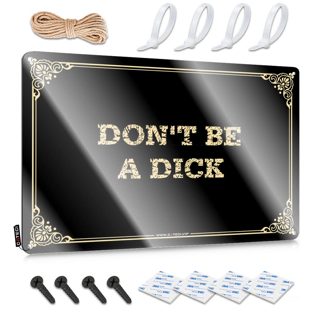 Farmhouse Signs Statue Vintage Style | Don't Be A Dick Trendy Things Home Decor(30X40CM)