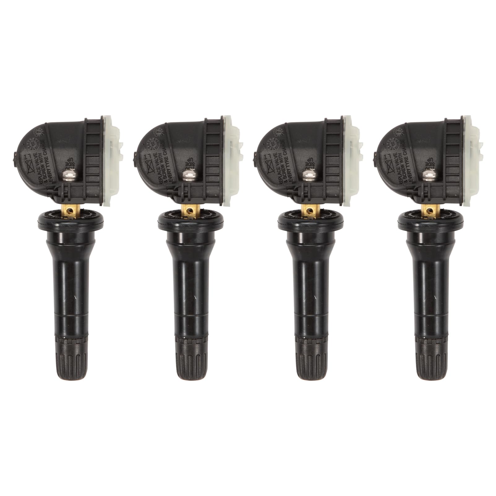 2036804 Lot de 4 capteurs de pression des pneus pour Galaxy S-Max Edge Fiesta Mondeo Mustang TPMS avec système de surveillance de la pression des pneus 433 MHz capteurs RDKS 2318453 5291383