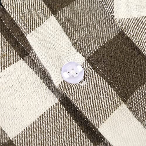 OCHENTA Boys Lined Flannel Shirt Plaid Shacket Long Sleeve Warm Top Jacket2