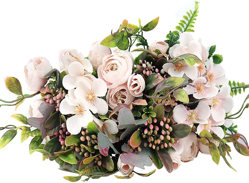 DXLing 3 PCS Fleurs Artificielles en Soie Artificielles Camélia