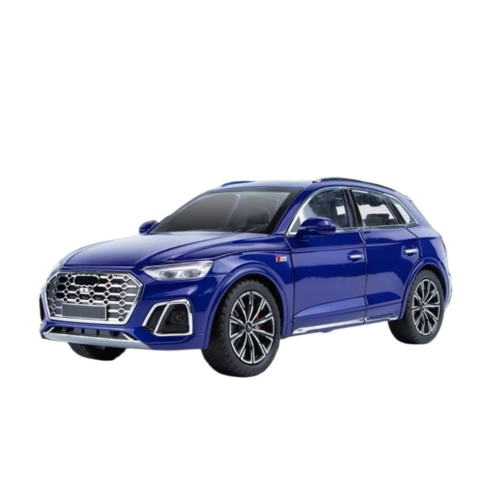 1:24 dla Q5 SUV Stop Diecasts Metal Model Samochodu Dźwięk Światło Kolekcja Zabawka Prezent (BLU, with Box)