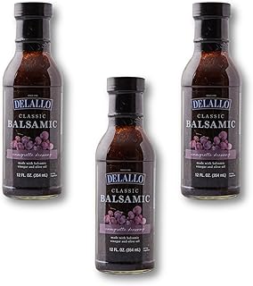 DeLallo Balsamic Vinaigrette Dressing, Italian Dressing for Salads and M...