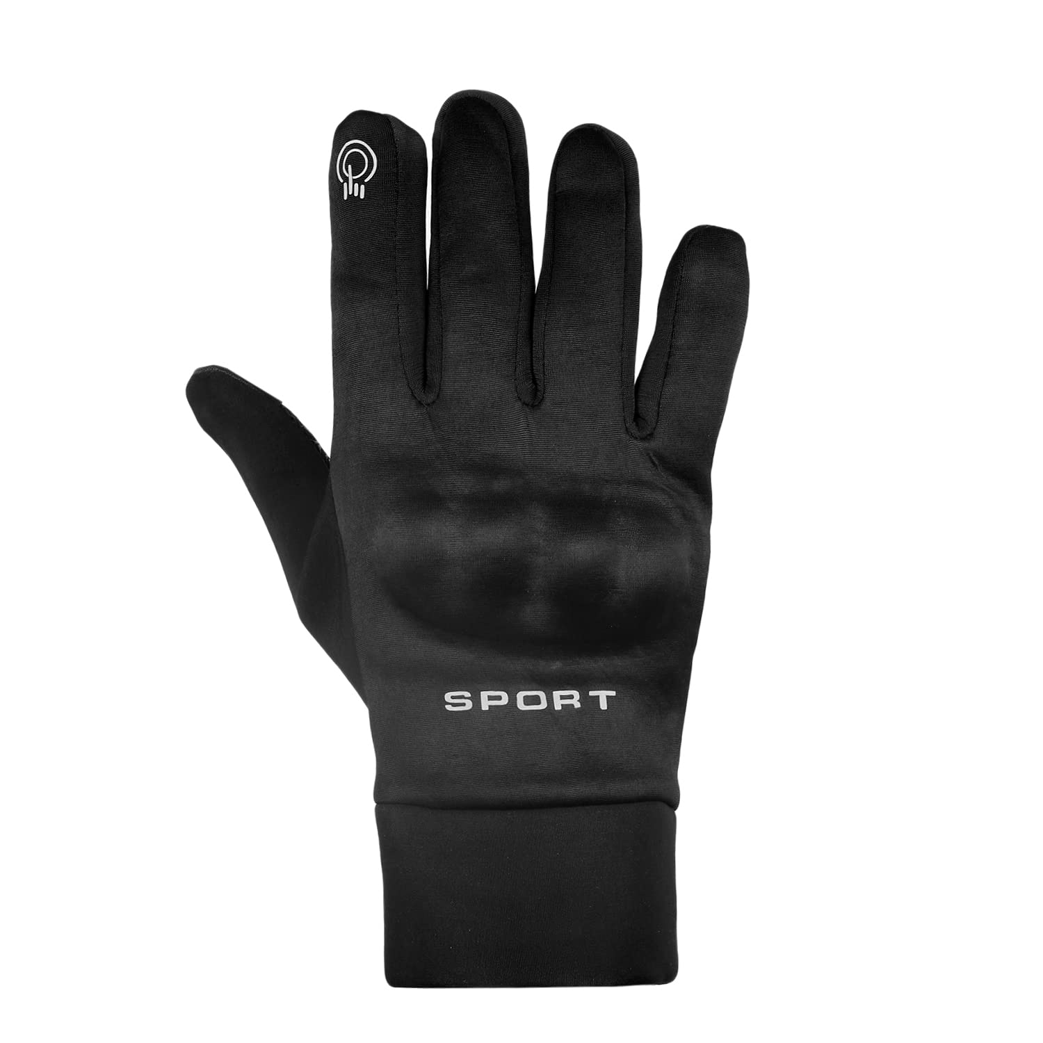 ZaySoo Neoprene Full Hand Gloves for Men Bike Riding, Anti-Sweat Breathable for Hiking,Cyclling,Travelling,Camping, Motorcycle - Black, Cycling