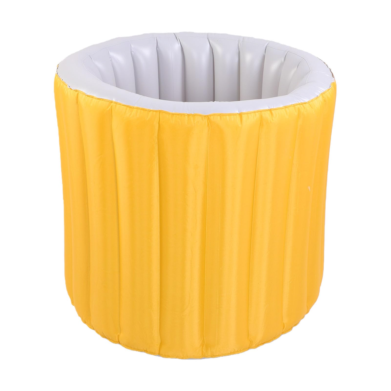 FTVOGUE Vasca da Bagno Pieghevole per Adulti, Vasca da Bagno Gonfiabile Portatile in PVC con Pompa, capacità 150 Kg, Drenaggio Inferiore, Salvaspazio, per Piccolo, Appartamento, di Ghiaccio