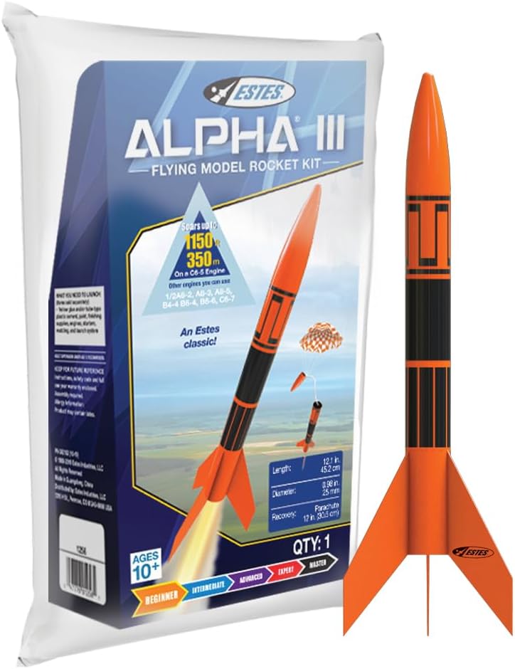 1256 Alpha III Flying Model Rocket Kit