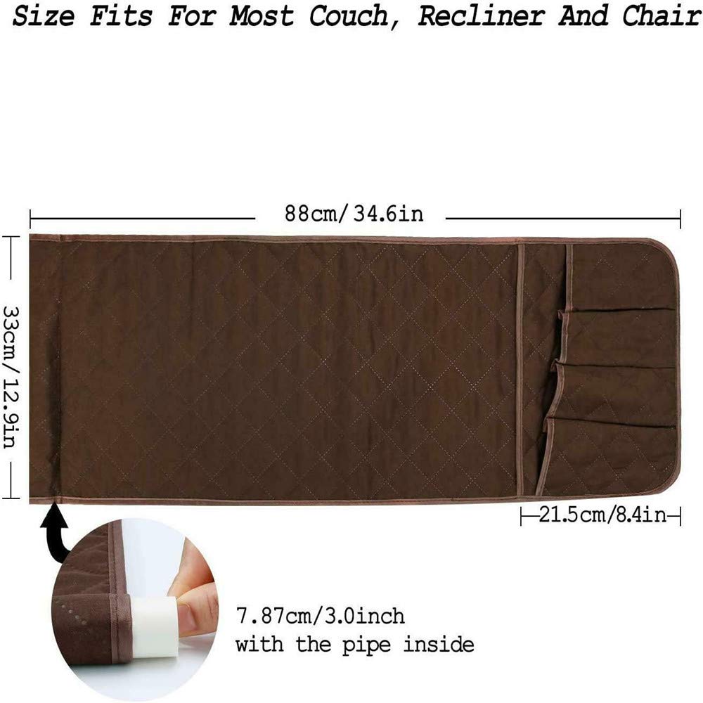 Podłokietnik Organizer Sofa Uchwyt na Sofę Fotel Caddy Krzesło Stabilne Łóżko Torba do przechowywania Wiszący podłokietnik Kieszenie do pilota TV Telefon IPad Book Czasopisma