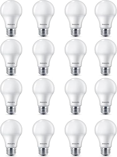 Miniatura 2 de PHILIPS Bombilla LED E26 equivalente a 75 vatios A19, no regulable, color blanco suave, 2700 K, paquete de 16 unidades
