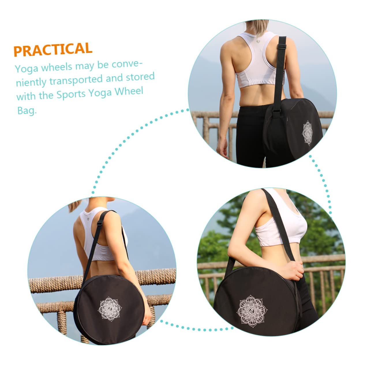 ifundom 2 Stück Yoga Aufbewahrungstasche Große Kapazität Sportzubehör Yoga Block für und Fitness Equipment