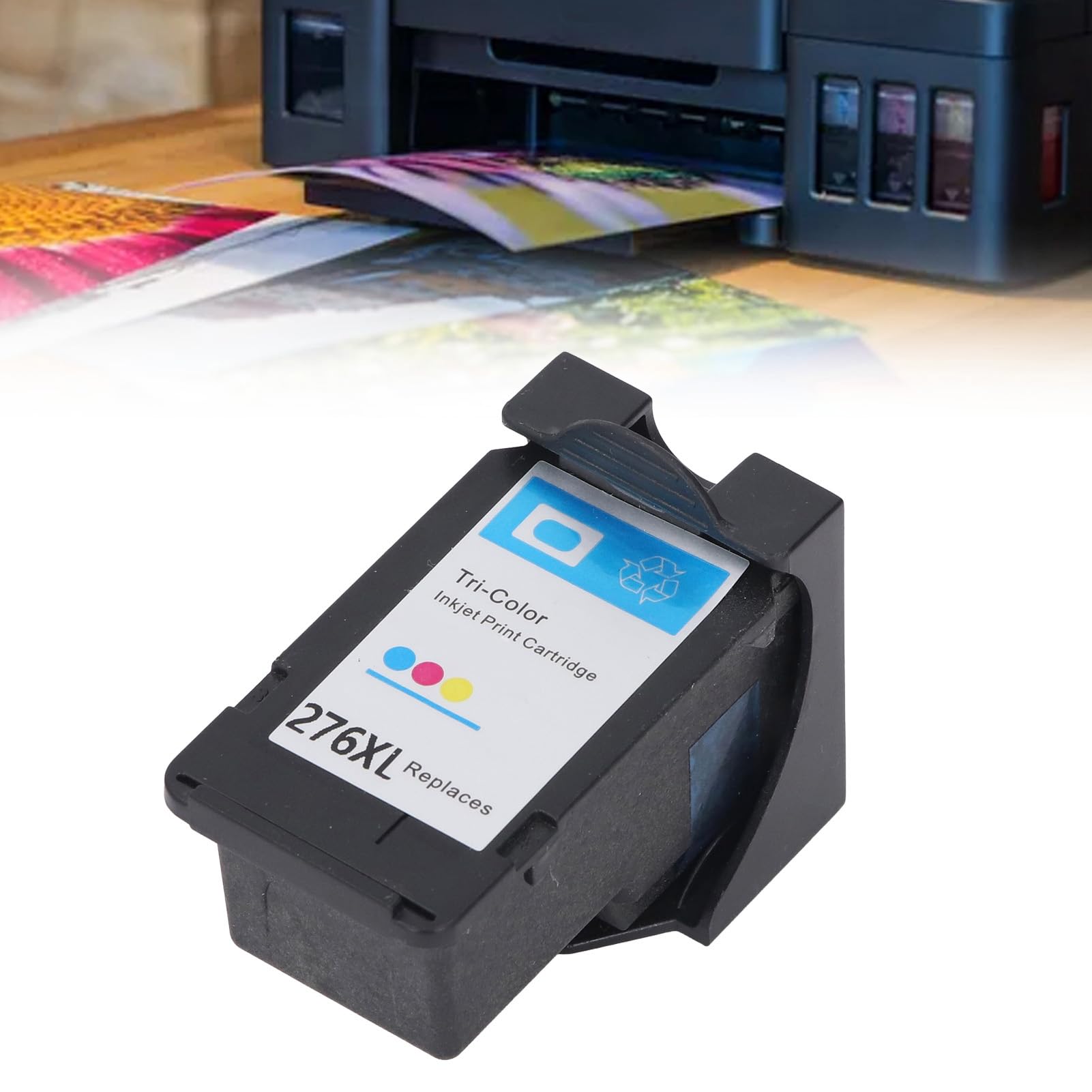 ciciglow Tintenpatrone, PG-275XL / CL-276XL Drucktintenpatronen Ersatzdruckerzubehör für TS3500 TS3522 TR4720 TR4700 TR4722 TS3720 Drucker (CL-276XL Farbig)