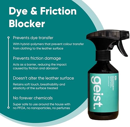 Miniatura 8 de Geist. Kit de cuidado 3 Plus para cuero y vinilo | Limpia, protege de la transferencia de tinte y daños por fricción, evita que se encoja y se