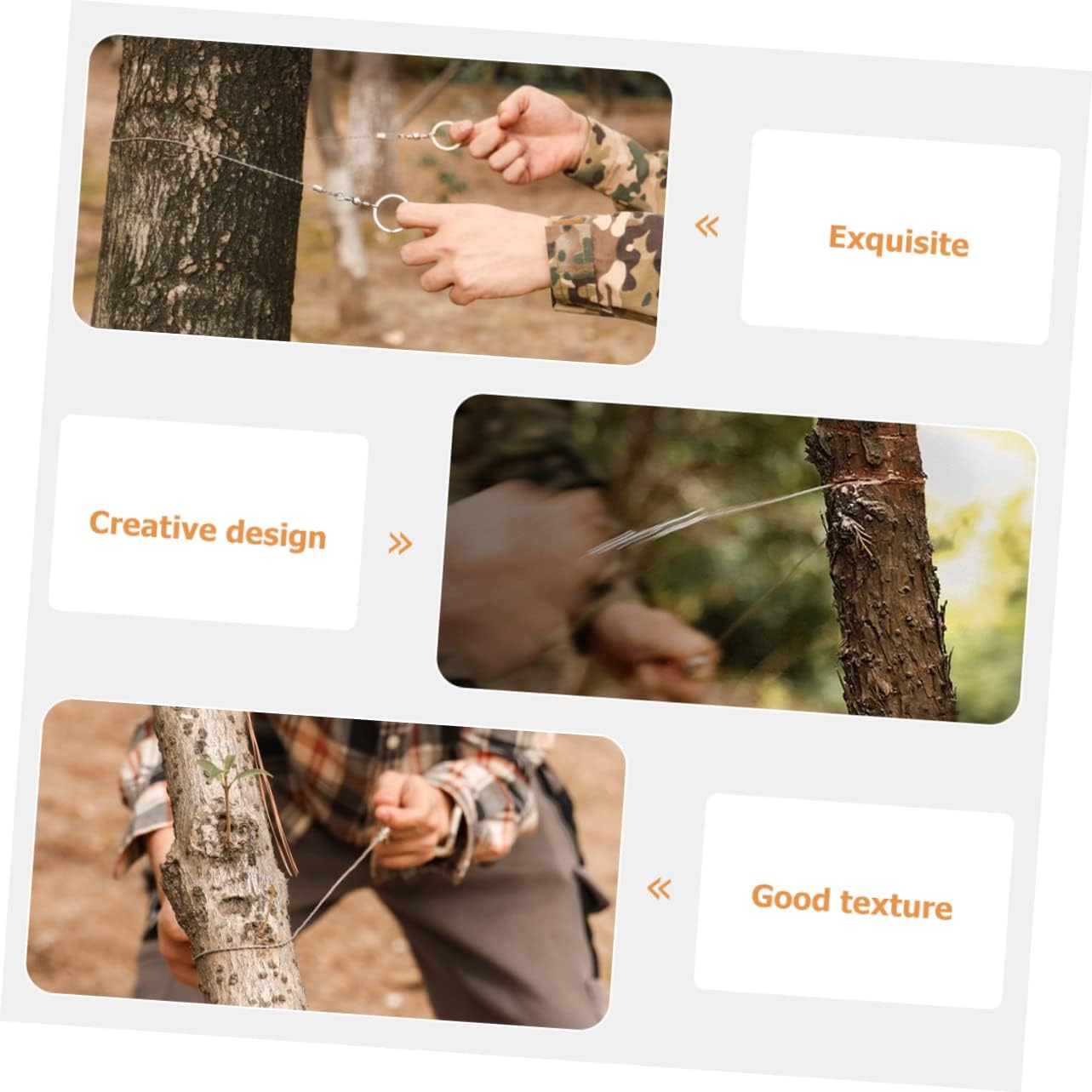 Toddmomy 4pcs Portable Stainless Saws Survival Pocket Saws for Outdoor Camping Gardening and Emergency Use Compact and Lightweight Design