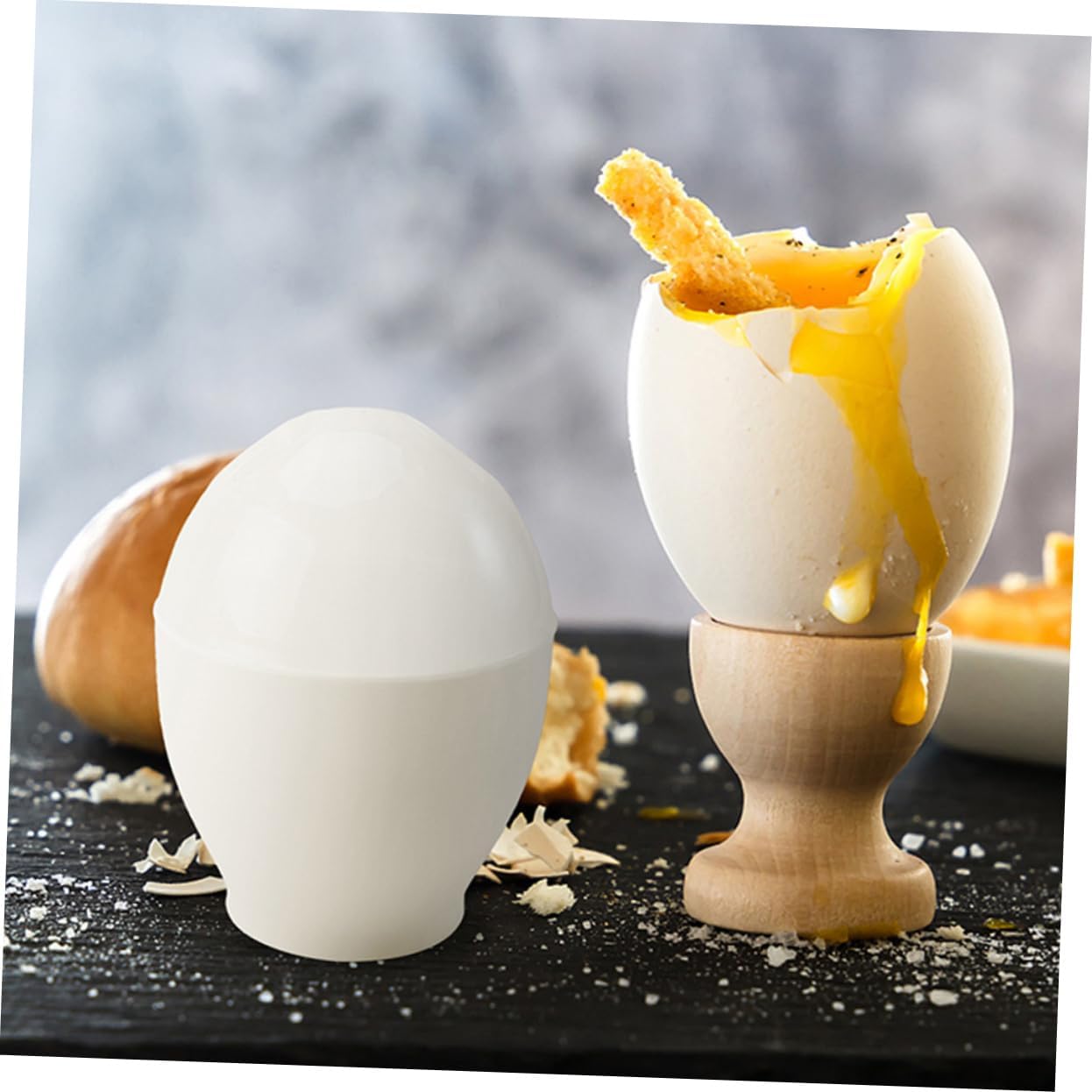 10-Piece Microwave Egg Cooker Set Egg Poaching Cups Easy to Use for Kitchen