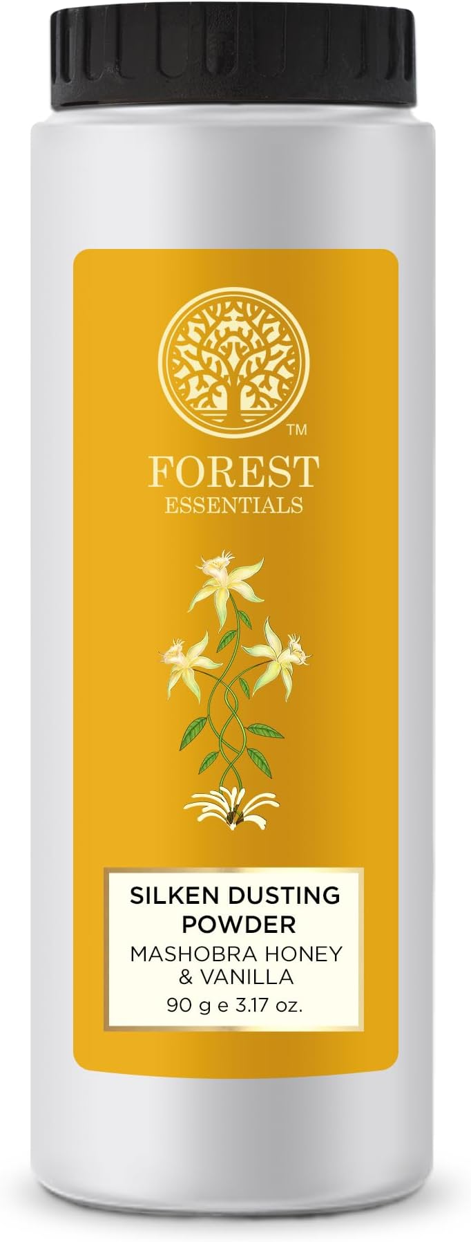Forest Essentials Silken Dusting Powder, Mashobra Honey and Vanilla, 100g