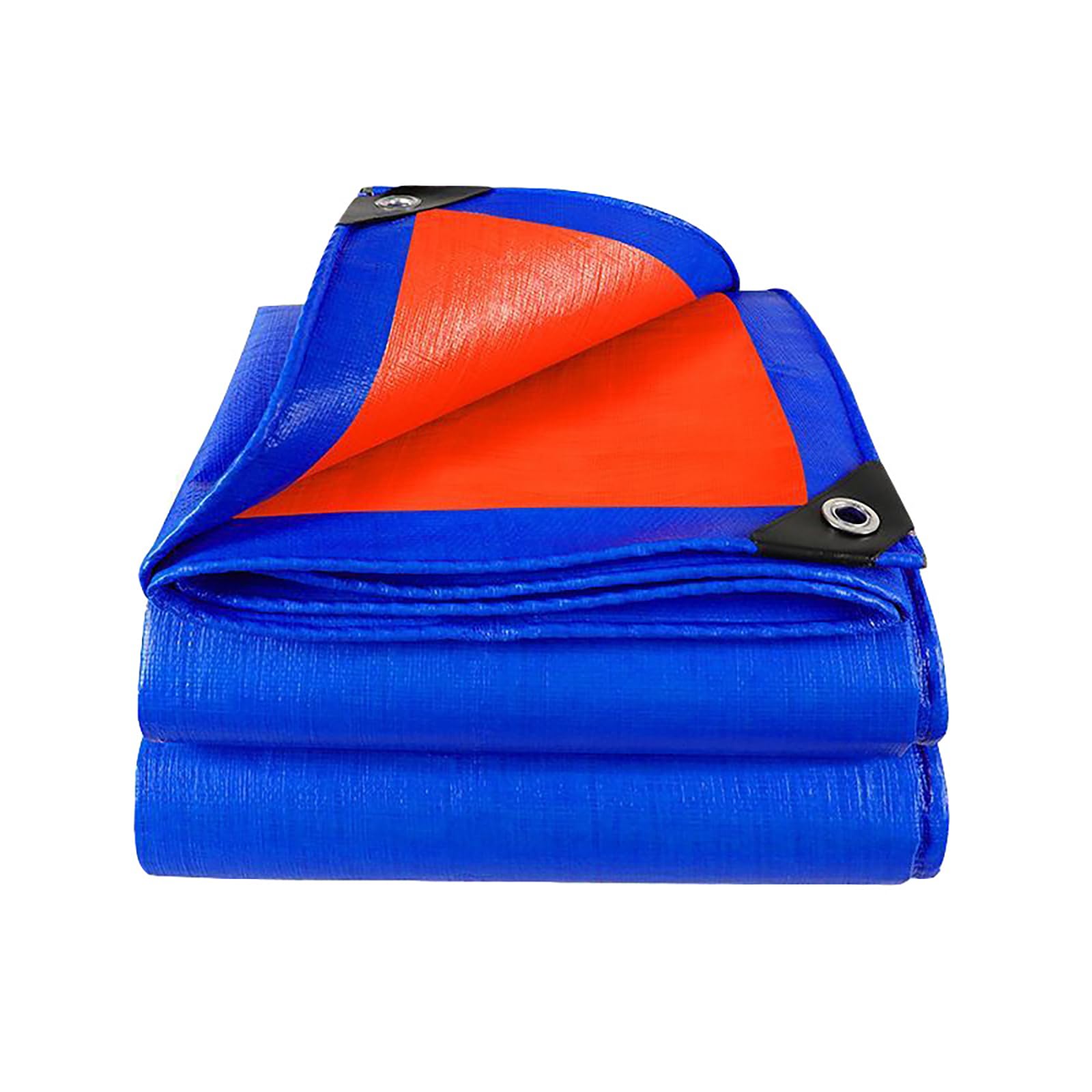 Waterproof Tarp 140 x 220 cm Weatherproof, UV Protection Plastic Tarp Easy to Wash - Pe Material for Camping Backpacking Hiking Shelter, Blue