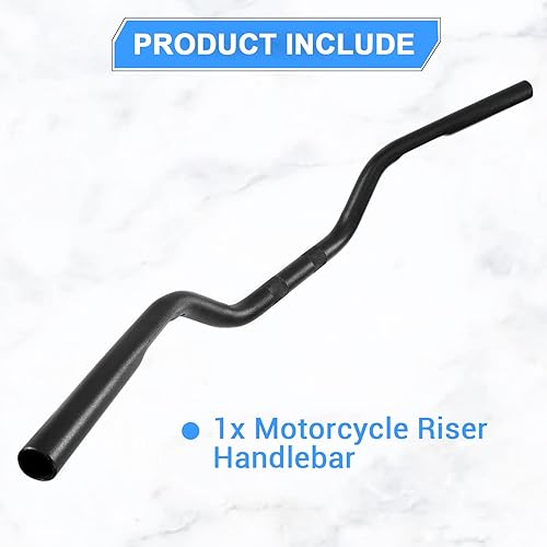 Miniatura 8 de OXMART Manillar de motocicleta de 1"26mm estilo europeo compatible con motocicletas personalizadas, Harley Yamaha Honda, Suzuki, Kawasaki Ducati