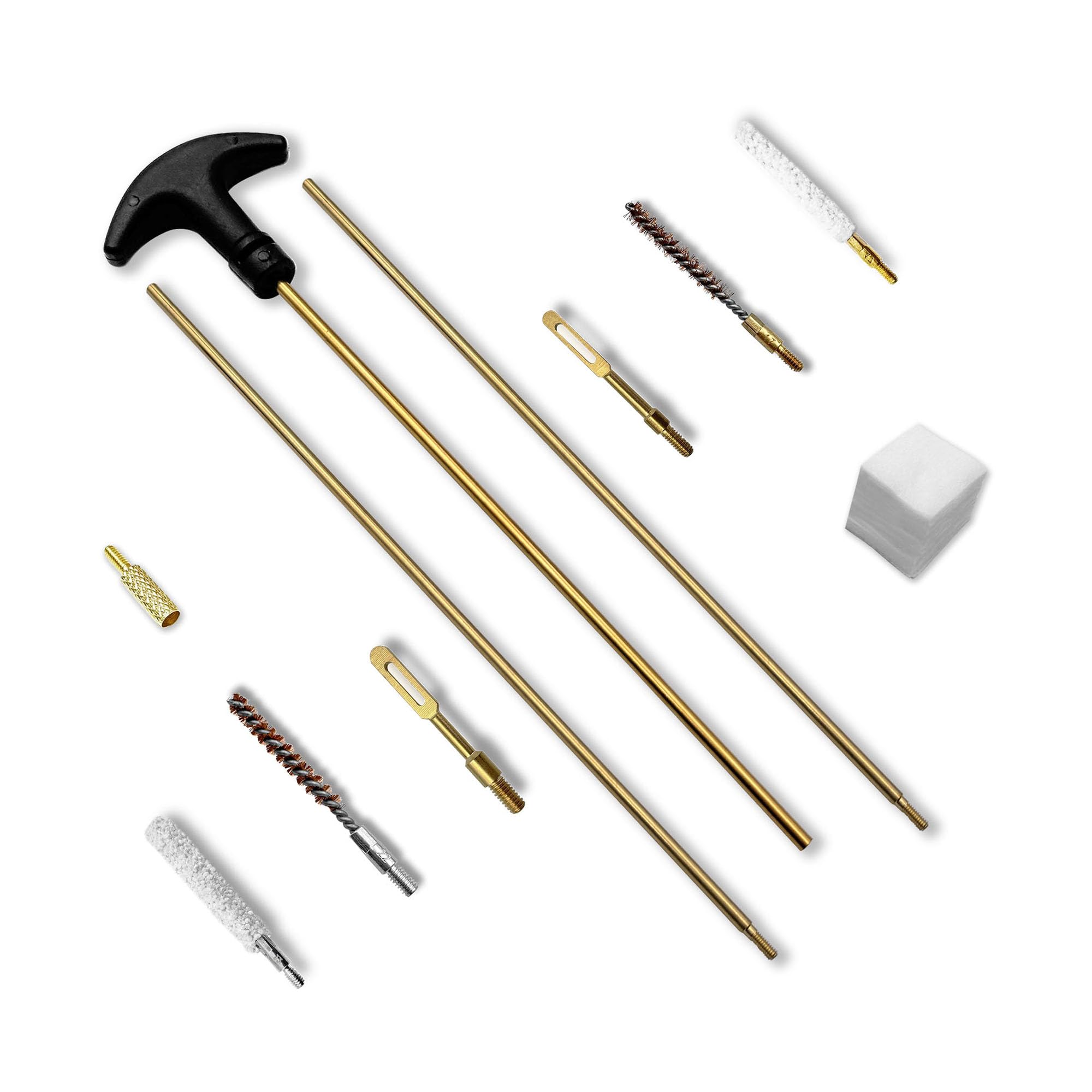 177 22 Caliber Gun Cleaning Kits for .22 Pellets Airsoft Gun Handgun 4.5/5.5mm Rifle Cleaning Rod Bore Brush Patches Cloth Supplies Firearms Pistol Hunting Shooting Accessories Maintenance