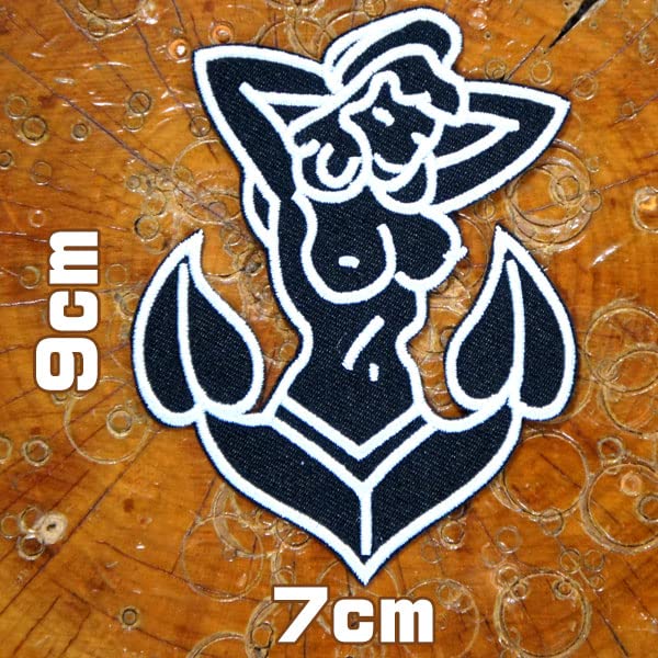 Amazon.co.jp: 刺繍 アイロン ワッペン パッチ【セクシーアンカー