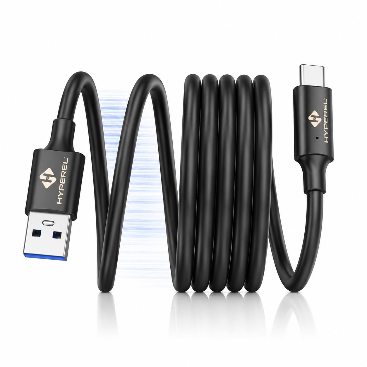 USB 3.2 Gen 2 Cable 10Gbps Data Transfer, USB Type-A to Type-C, 60W PD Fast Charging, QC 3.0, High-Speed Data Cable for SSD, External Hard Drive, Laptop, PC & Smartphones | (Black, 0.5 M)-image-40