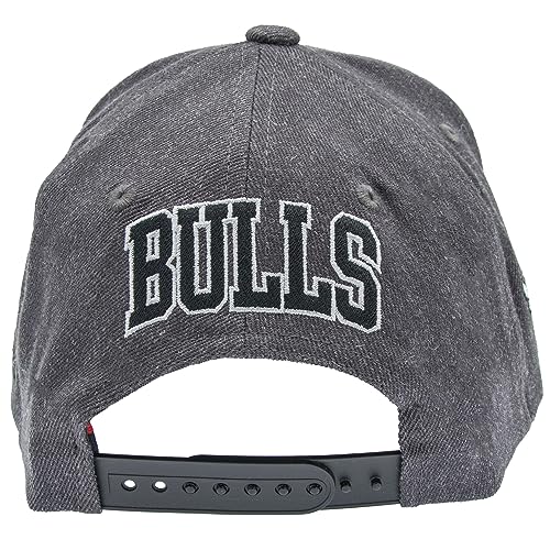 Casquette Chicago Bulls Mitchell & Ness snapback grise anthracite ajustable - 7