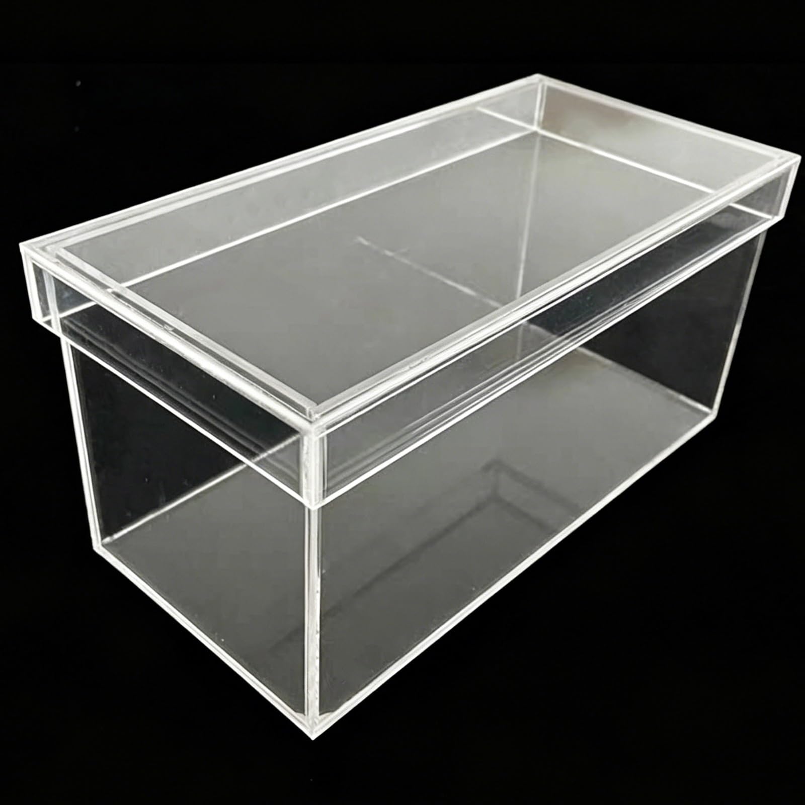 Clear Acrylic Ornament Storage Display Case with Lid, 4 6 8 10 12 14 16 20 24 Inches Tall Stackable Acrylic Box, Scratch Resistant Showcase(20x16x20inches/50x40x50cm)