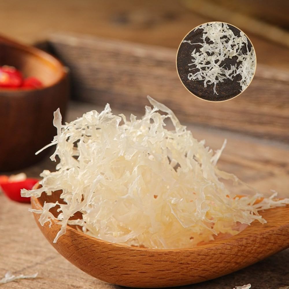 Brandelli di Tremella essiccati, fungo bianco di alta qualità 250g, nuovo raccolto, brandelli uniformi, puliti e privi di impurità, adatti per piatti freddi e zuppa di Tremella