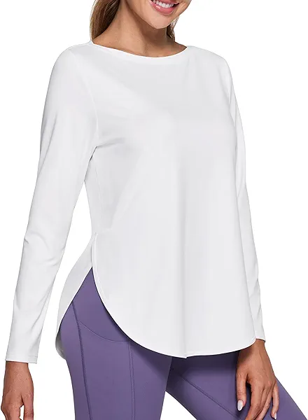 G4Free Long Sleeve Workout Tops for Women Loose Fit Athletic Gym Shirts Fall Winter Casual T-Shirts 2023