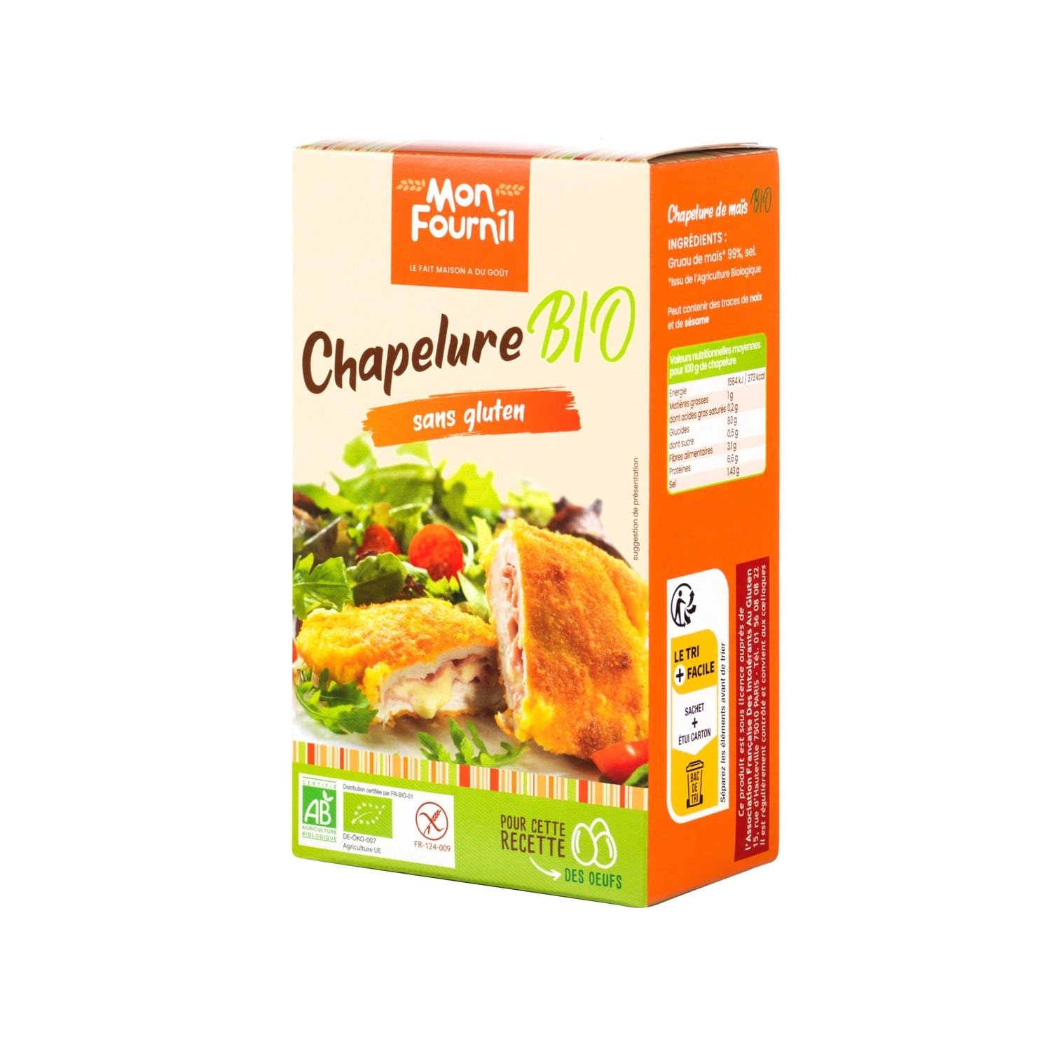 Pan rallado orgánico sin gluten