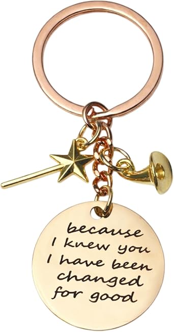 Wicked Inspired BFF Keychain Elphaba Glinda Best Friend Key Chains Wicked Key Rings Long Distance Bestie Gift