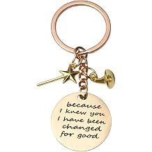 Wicked Inspired BFF Keychain Elphaba Glinda Best Friend Key Chains Wicked Key Rings Long Distance Bestie Gift