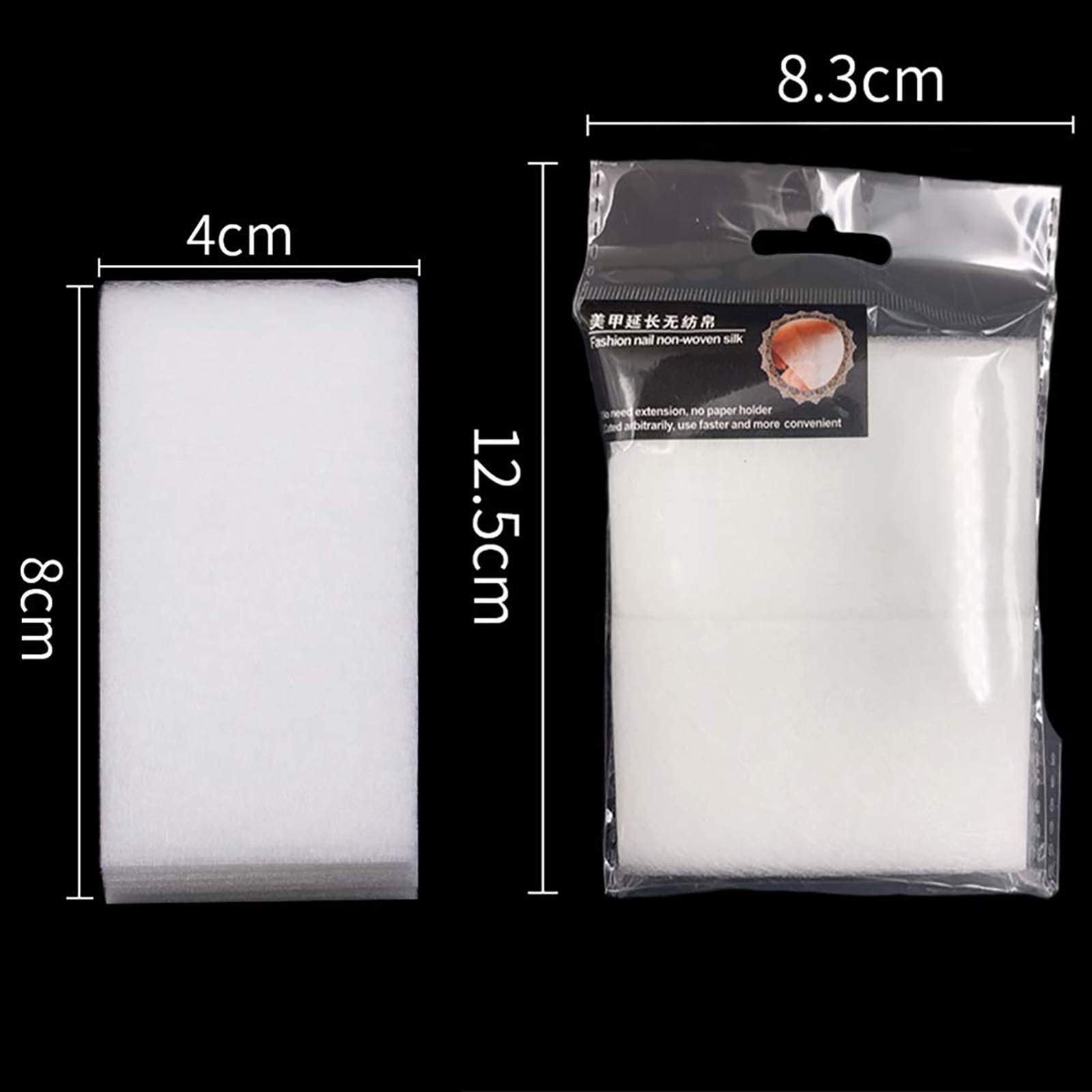 Kalolary 100pcs Fiberglass Nail Extension - Herramienta De Manicura De Fibra De Vidrio De Conformación Rápida De Uñas