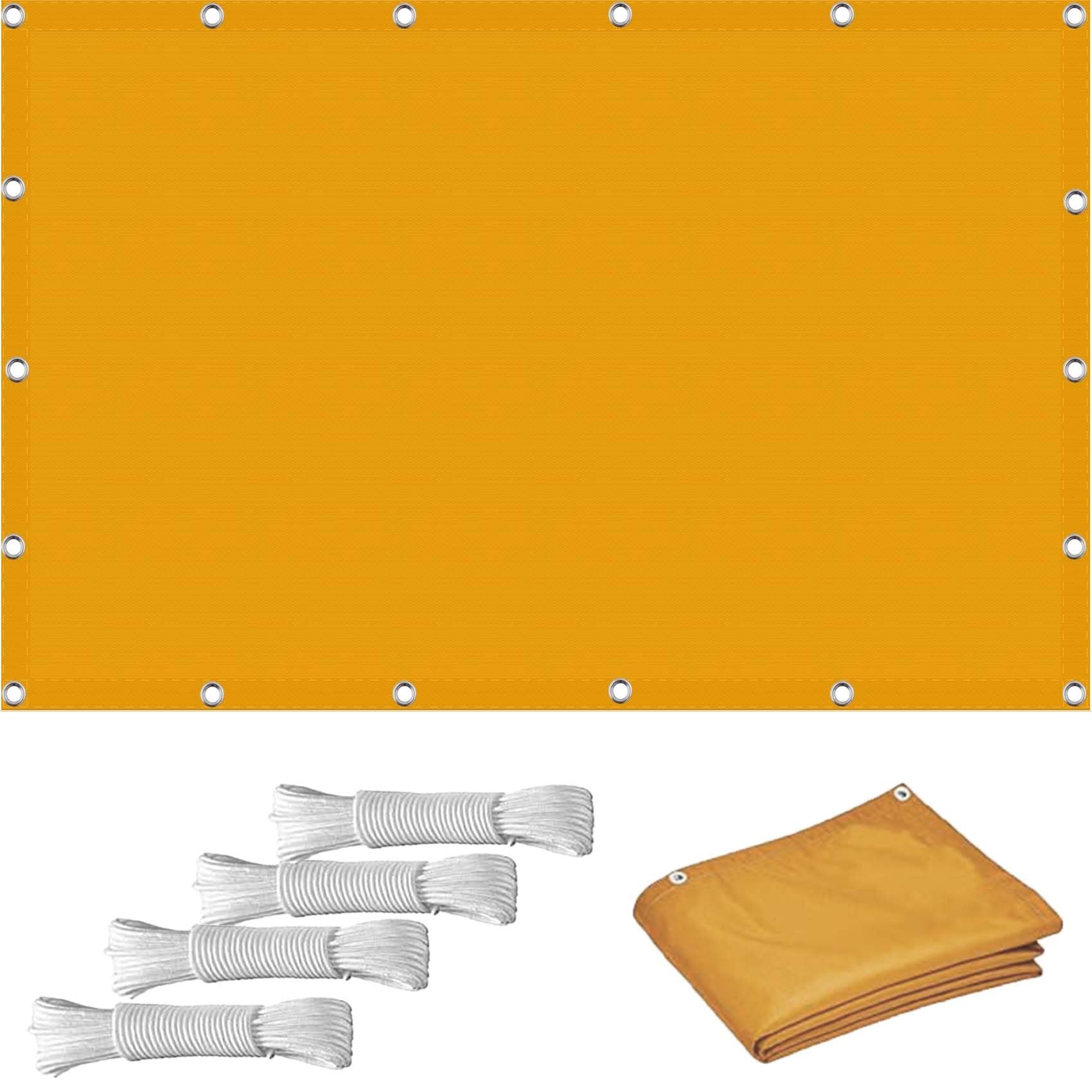 GLDYTVF Garden 3.1 x 3.5m 95% UV Blockage Wind Resistant Outdoor Sun Shade Awning Canopy Orange