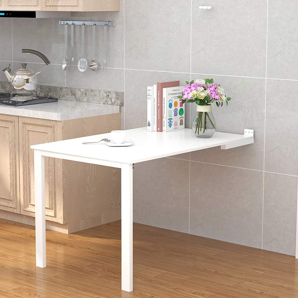 Amazon.com: Wall Mounted Drop-Leaf Table, Collapsible Butcher Block ...